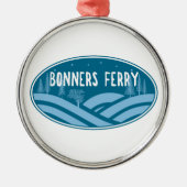 Bonners Ferry Idaho Außenbereich Ornament Aus Metall (Vorne)
