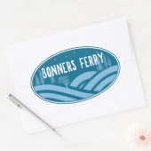 Bonners Ferry Idaho Außenbereich Ovaler Aufkleber (Umschlag)