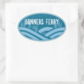 Bonners Ferry Idaho Außenbereich Ovaler Aufkleber (Tasche)