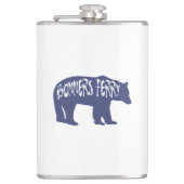 Bonners Ferry Idaho Bear Flachmann (Vorderseite)