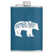 Bonners Ferry Idaho Bear Flachmann (Vorderseite)