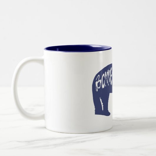 Bonners Ferry Idaho Bear Zweifarbige Tasse (Links)