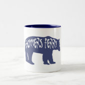 Bonners Ferry Idaho Bear Zweifarbige Tasse (Mittel)
