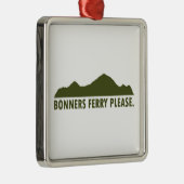 Bonners Ferry Idaho Bitte Ornament Aus Metall (Rechts)