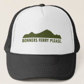 Bonners Ferry Idaho Bitte Truckerkappe (Vorderseite)