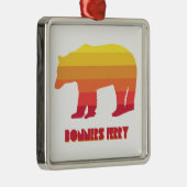 Bonners Ferry Idaho Regenbogenbär Ornament Aus Metall (Rechts)