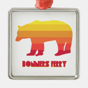 Bonners Ferry Idaho Regenbogenbär Ornament Aus Metall