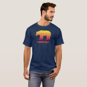 Bonners Ferry Idaho Regenbogenbär T-Shirt (Vorne ganz)