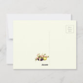 Bonnes Pâques - Vintage Ostereier Feiertagskarte (Rückseite)