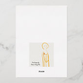 Bonnes Vacances Folien Feiertagskarte (Rückseite)