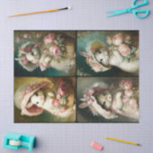 Bonnet Bunnies Tissue Paper Seidenpapier (Basteln)