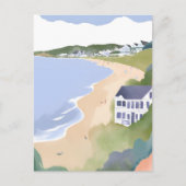 Bonnet Shores | Wasserfarbenbild des Rhode Island- Postkarte (Vorderseite)
