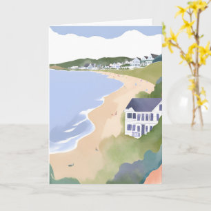 Bonnet Shores Wasserfarbenkarte Rhode Island Str Karte