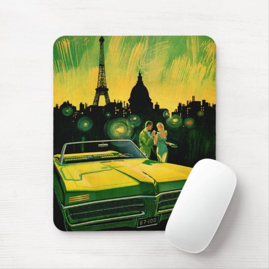 Bonneville-Cabrio der 60er Jahre Mousepad (Mit Mouse)