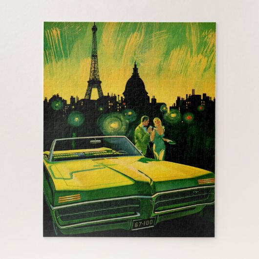 Bonneville-Cabrio der 60er Jahre Puzzle (Vertikal)