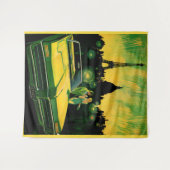 Bonneville-Cabrio der 60er Jahre Wandteppich (Vorderseite (Horizontal))