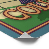 Bonneville Dam - Columbia River ODER Reiseplakat Poster (Ecke)