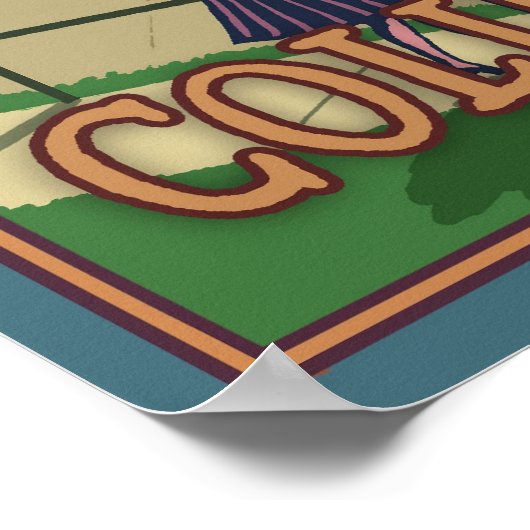 Bonneville Dam - Columbia River ODER Reiseplakat Poster (Ecke)