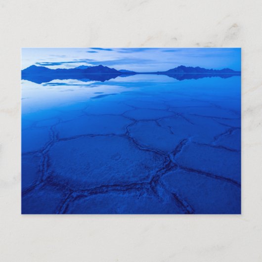 Bonneville Salt Flats im Winter - Utah Postkarte (Vorderseite)