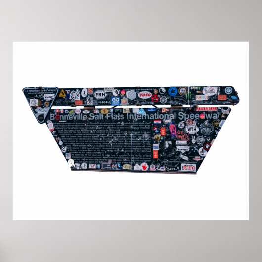 Bonneville Salt Flats International Speedway Poster (Vorne)