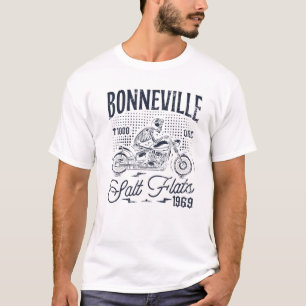 Bonneville Salt Flats Motorrad Racing Vintag Bi T-Shirt
