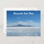 Bonneville Salt Flats Postkarte (Vorne/Hinten)