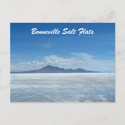 Bonneville Salt Flats Postkarte (Vorderseite)