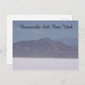 Bonneville Salt Flats, Utah Postcard Postkarte (Vorne/Hinten)