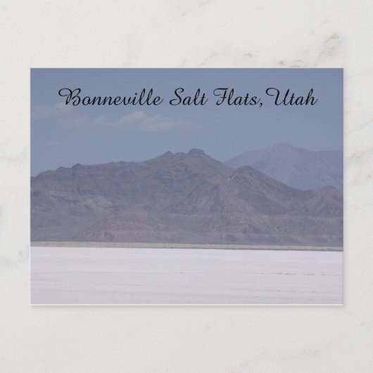 Bonneville Salt Flats, Utah Postcard Postkarte (Vorderseite)