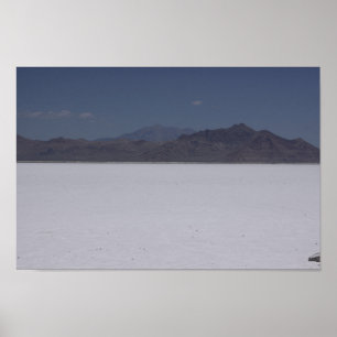 Bonneville Salt Flats, Utah Poster