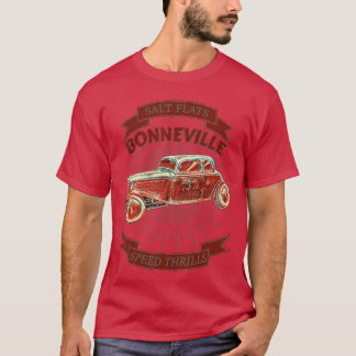 Bonneville Salt Flats Vintag Retro Frisierte Auto T-Shirt