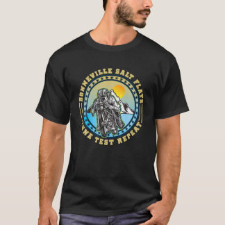 Bonneville Salt Flats Vintag Retro Motorrad Rid T-Shirt