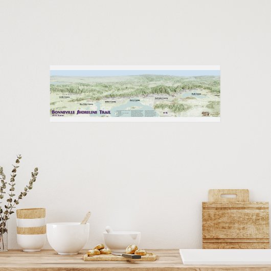 Bonneville Shoreline Trail Poster (Küche)