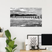 Bonneville-Stauansicht des Hauptbahnhofs Poster (Heimbüro)