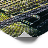 Bonneville-Staudamm am Columbia-Fluss Poster (Ecke)