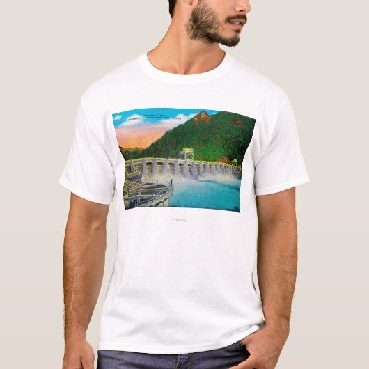 Bonneville-Verdammung auf Columbia River T-Shirt (Vorderseite)
