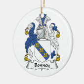 Bonney Familienwappen Keramik Ornament (Links)