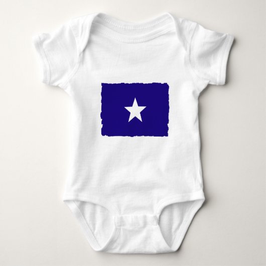 Bonnie-Blau Baby Strampler (Vorderseite)