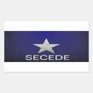 Bonnie-Blau secede Rechteckiger Aufkleber