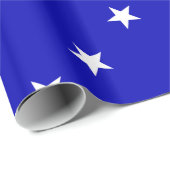 Bonnie-blauer Sumpf-Schwertlilie Geschenkpapier (Rolleneckpunkt)