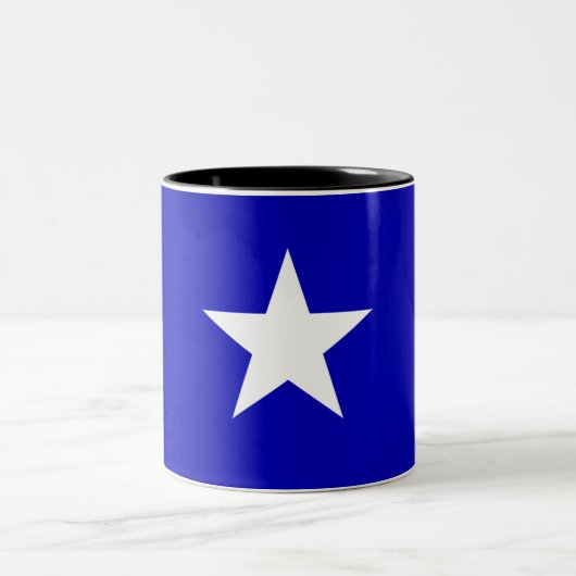 Bonnie-blauer Sumpf-Schwertlilie Zweifarbige Tasse (Mittel)