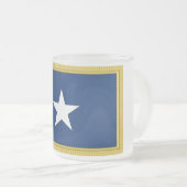 Bonnie Blue Flag First Texas Cofederate Volunteers Mattglastasse (VorderseiteRechts)