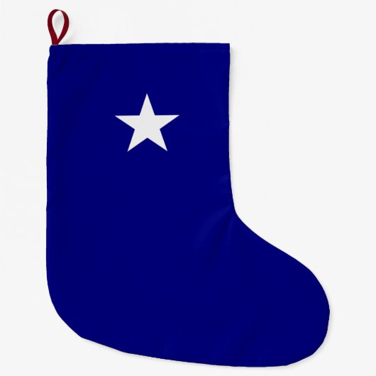 Bonnie Blue Flag Großer Weihnachtsstrumpf (Vorderseite)