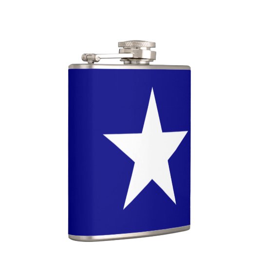 Bonnie Blue Flag mit einseitiger weißer Flasche Flachmann (Rechts)