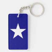 Bonnie Blue Flag mit einseitiger White Star Schlüs Schlüsselanhänger (Rückseite)