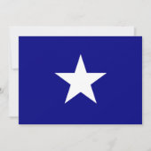 Bonnie Blue Flag mit Lone White Star Einladung (Vorderseite)