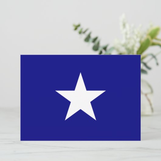 Bonnie Blue Flag mit Lone White Star Einladung (Stehend Vorderseite)