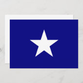 Bonnie Blue Flag mit Lone White Star Einladung (Vorne/Hinten)