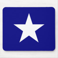 Bonnie Blue Flag mit Lone White Star Mouse Pad