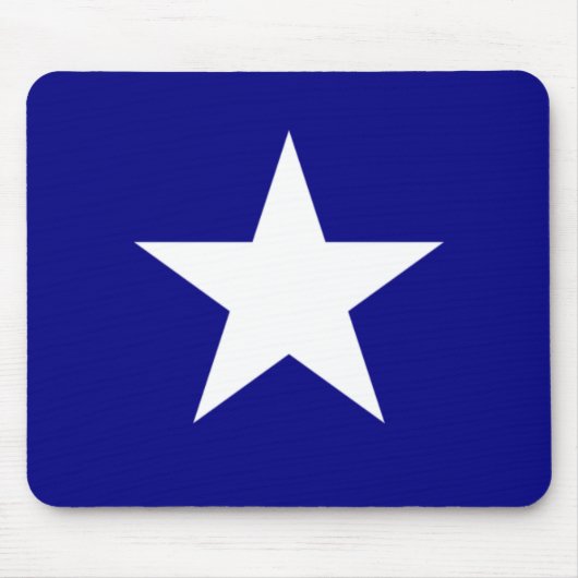 Bonnie Blue Flag mit Lone White Star Mouse Pad Mousepad (Vorne)